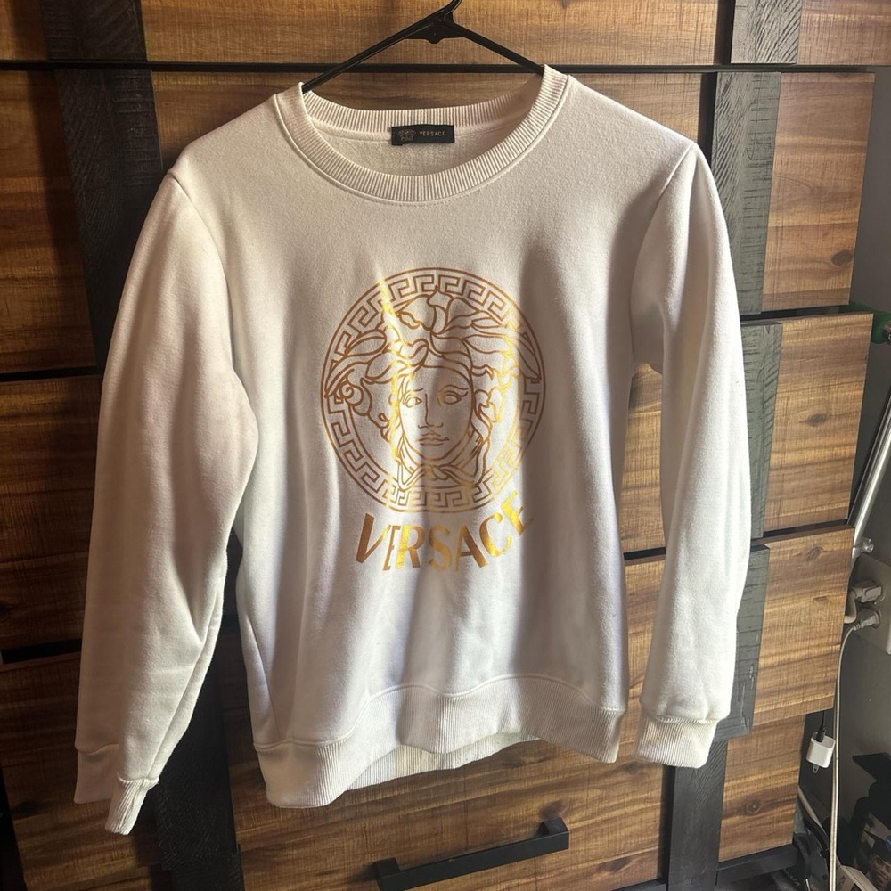 Versace White Crewneck Sweatshirt